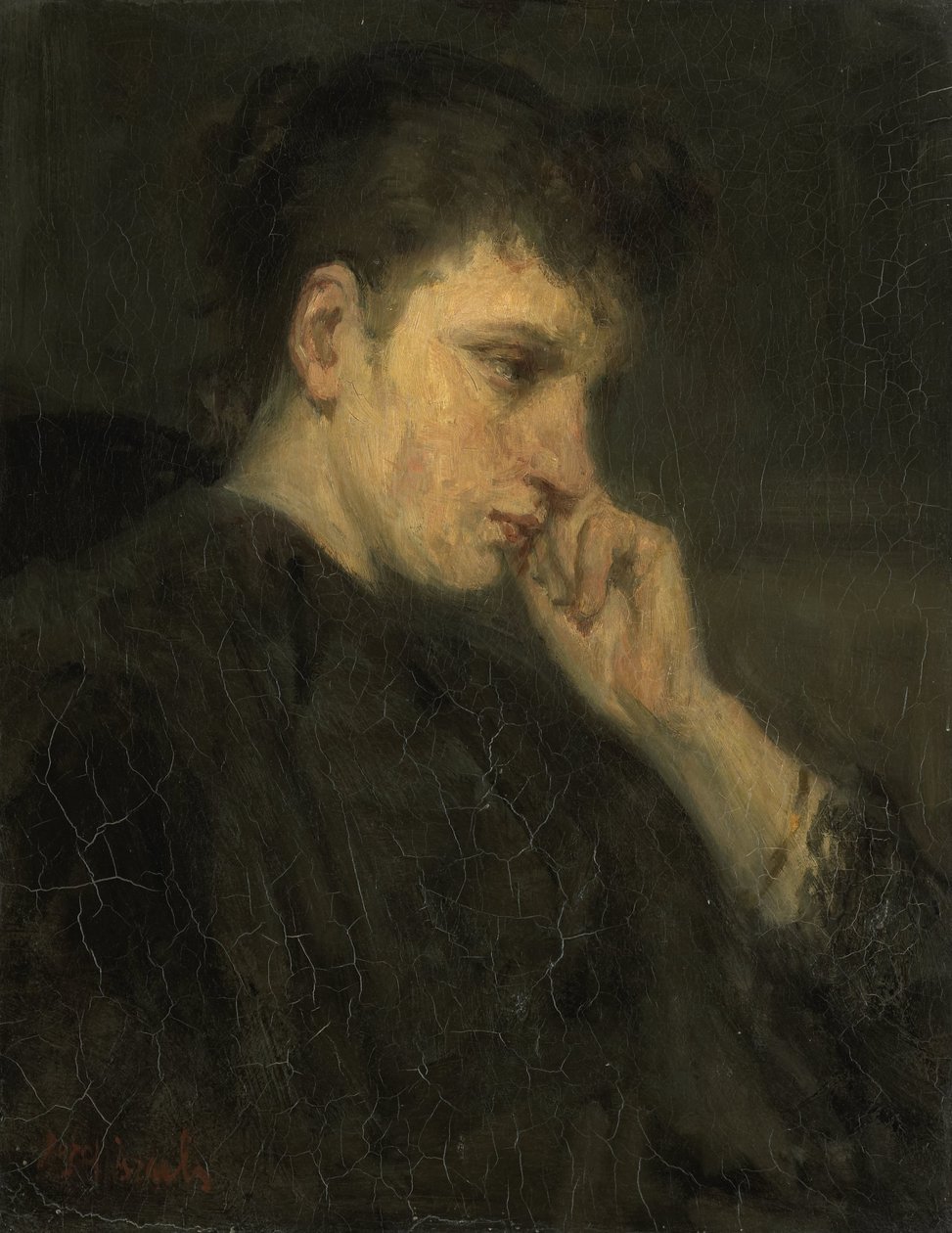 „Melancholia” (tytuł oryginalny) autorstwa Jozef Israëls