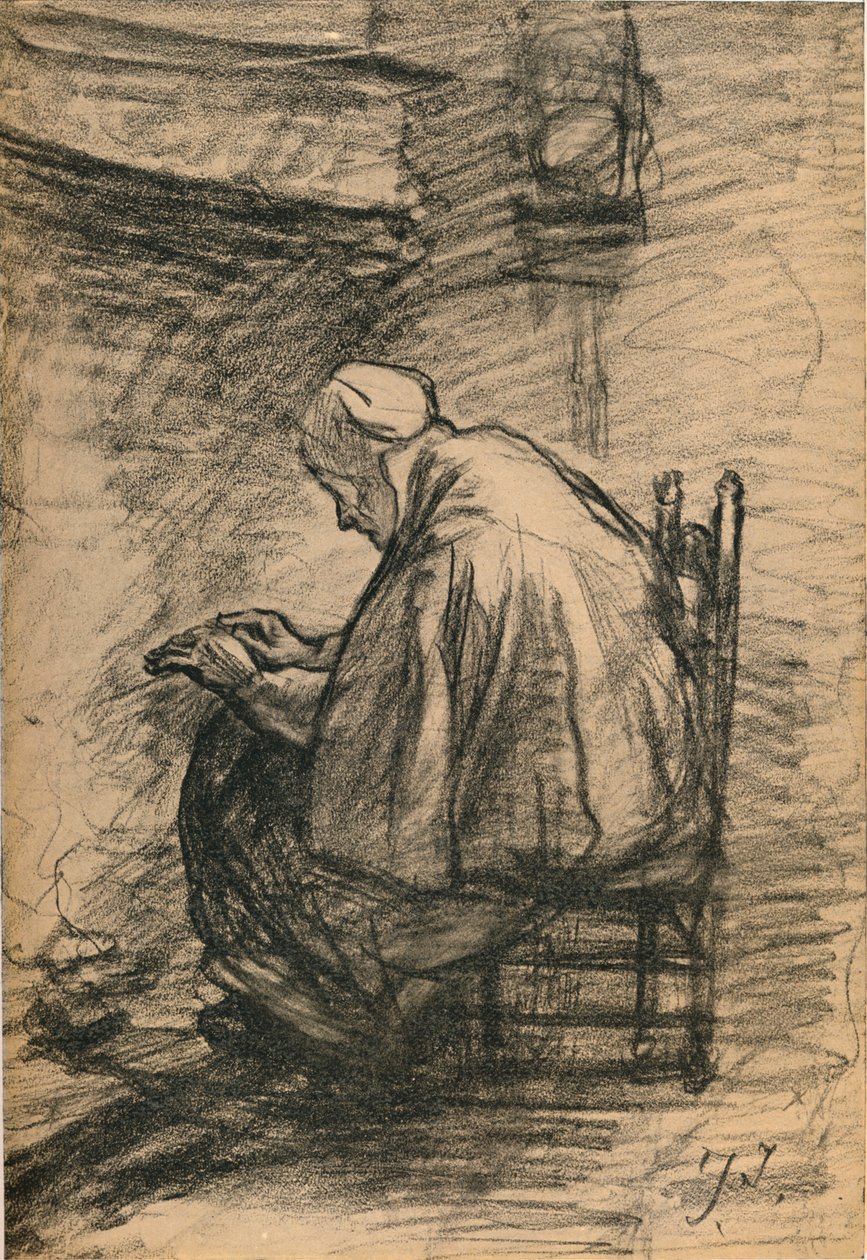 Studium dla honorowej starości ok. 1881 r. autorstwa Jozef Israëls