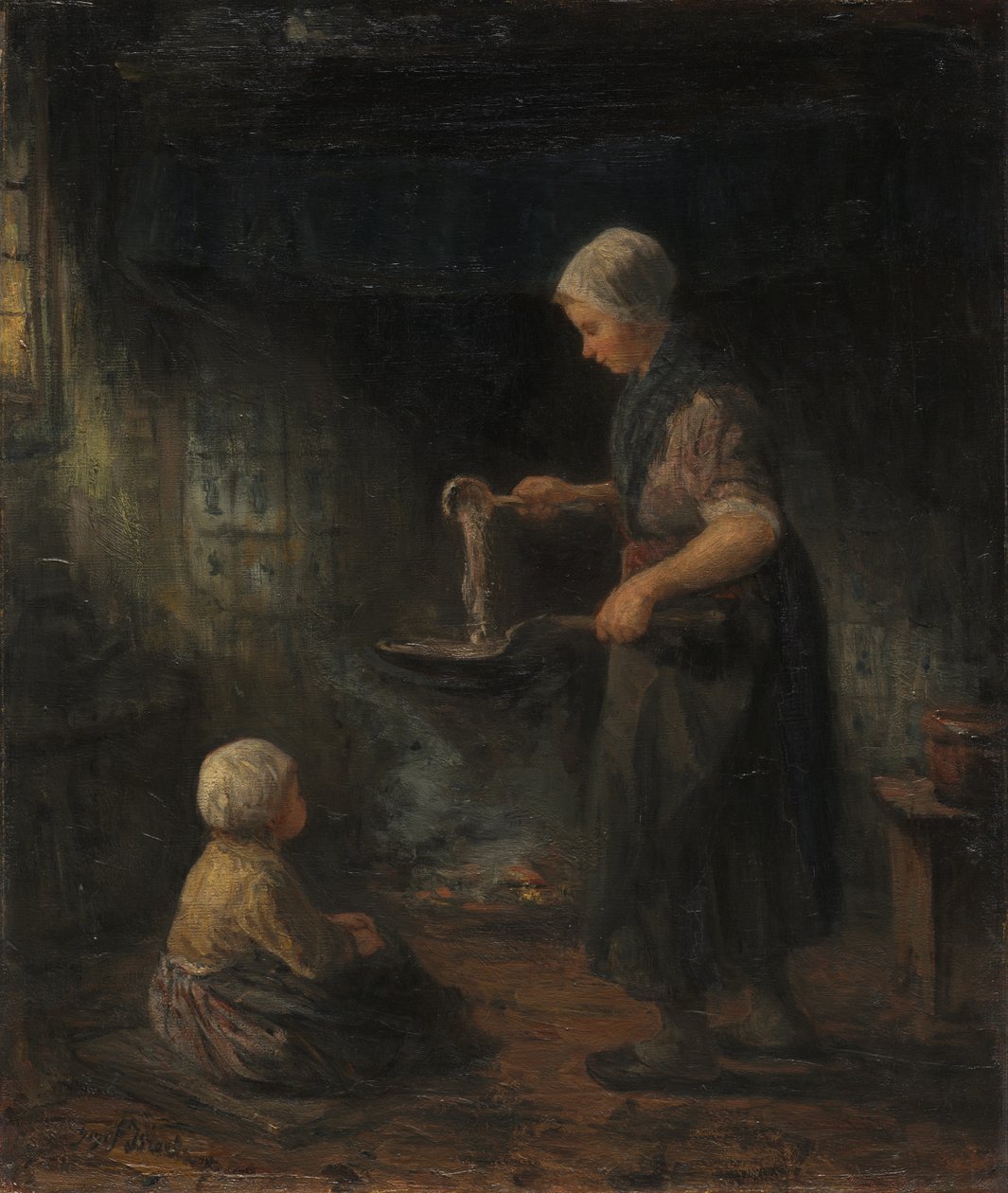 Naleśniki, c. 1875. autorstwa Jozef Israëls