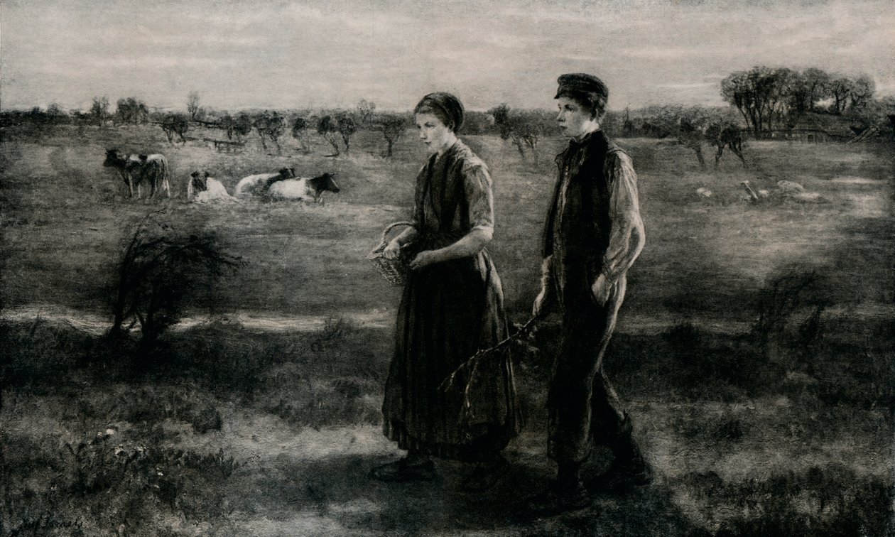 Nieśmiały kochanek, c1890, 1912 autorstwa Jozef Israëls