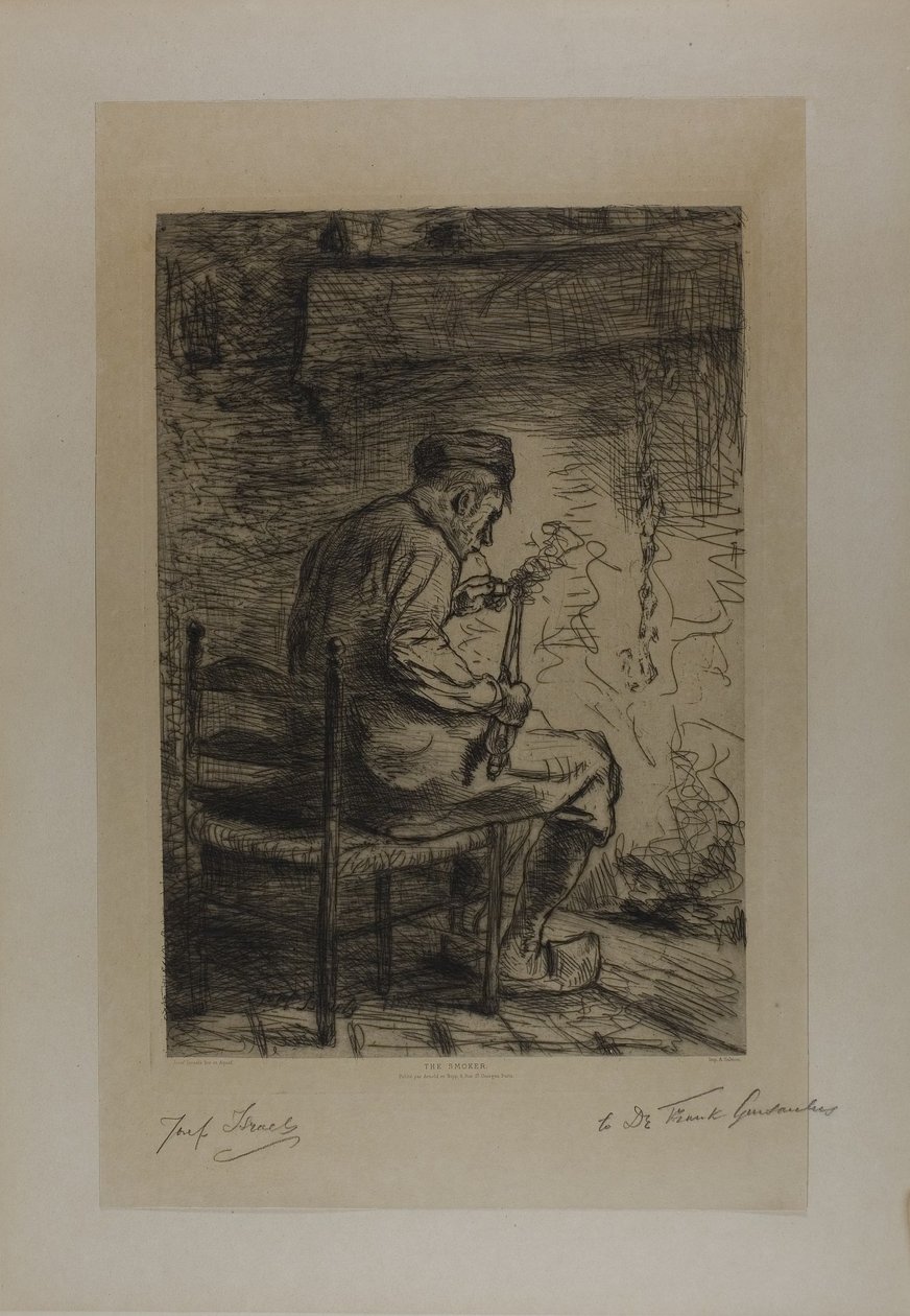 Palacz autorstwa Jozef Israëls