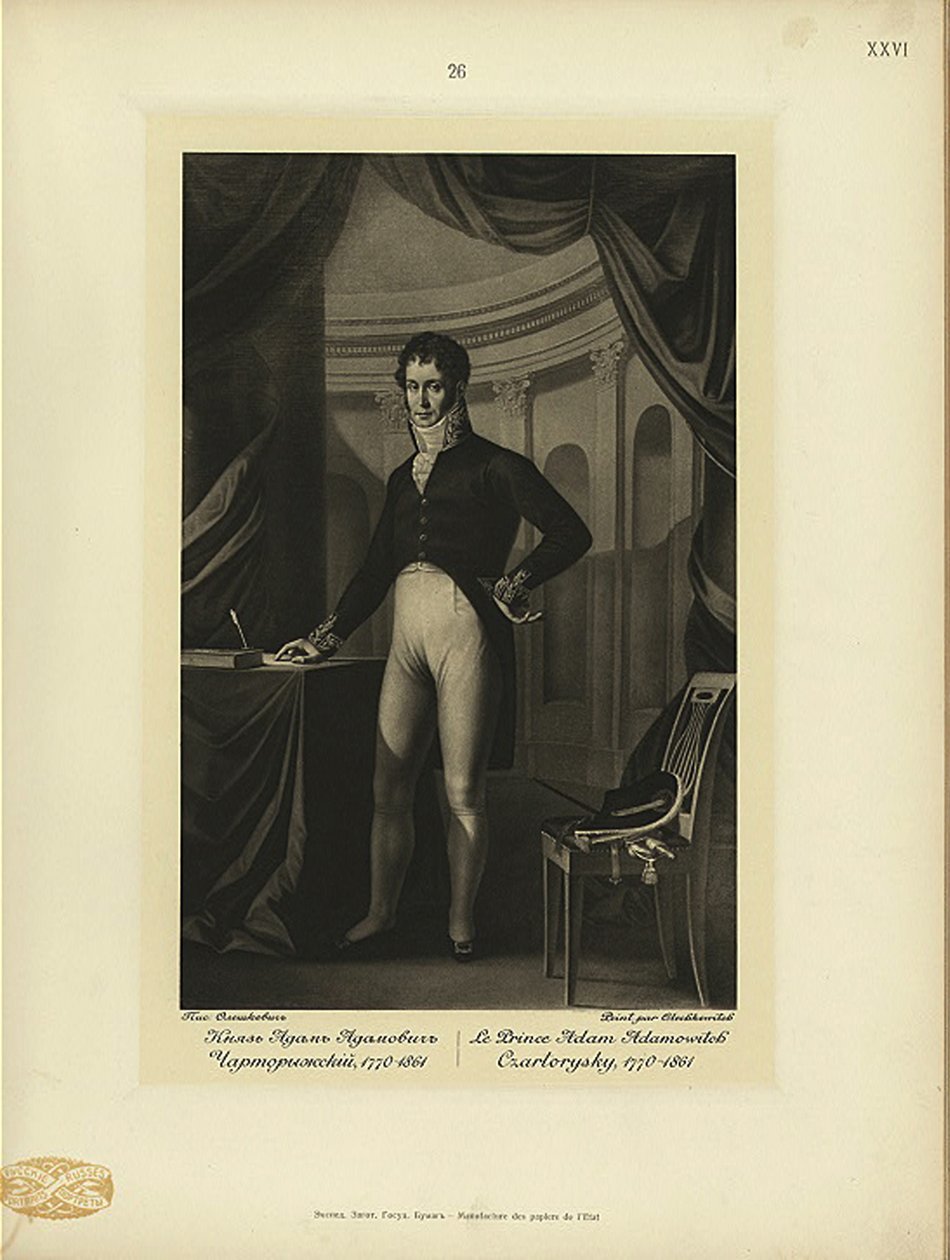 Książę Adam Jerzy Czartoryski 1770-1861 autorstwa Jozef Oleszkiewicz