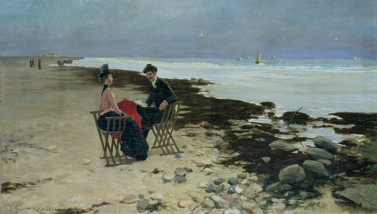 Wakacje nad morzem, 1888 autorstwa Jozef Wodzinski