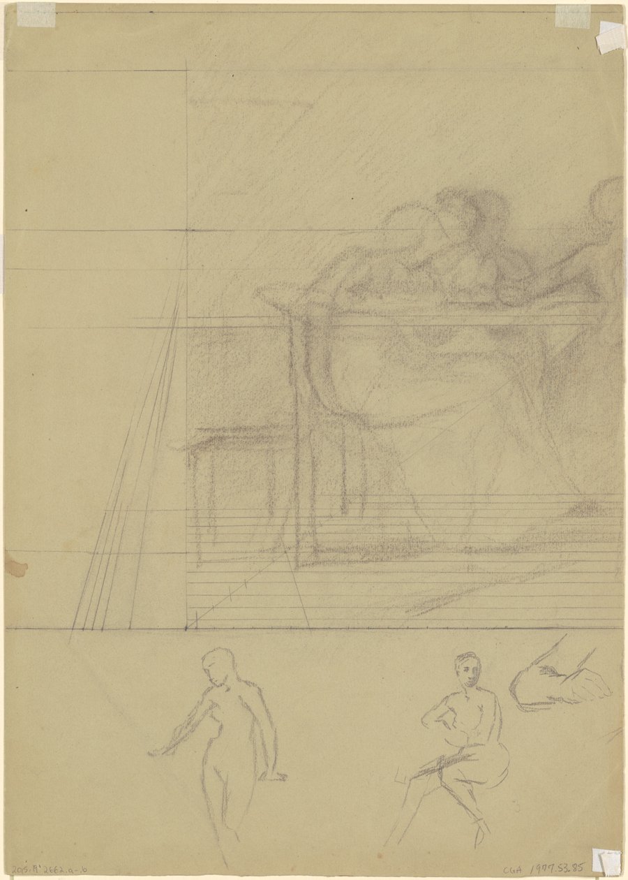 Studia postaci [verso] autorstwa Jr. Enoch Wood Perry