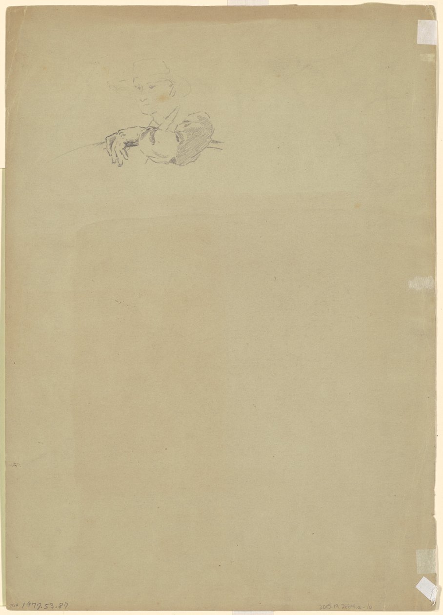 Studium rolnika [verso] autorstwa Jr. Enoch Wood Perry