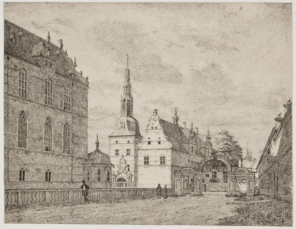Karusselgården w Frederiksborg autorstwa Jørgen Roed