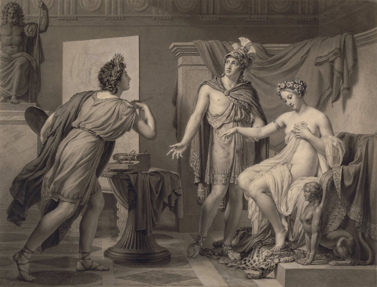 Alexander Ceding Campaspe do Apelles autorstwa Jérôme Martin Langlois