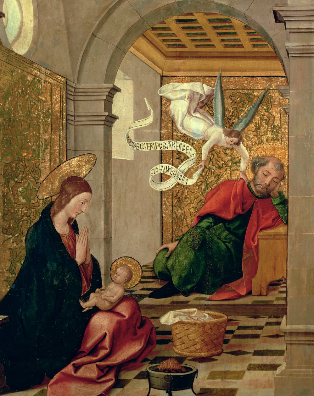د سینټ جوزف خوب، c.1535 پولی autorstwa Juan de Borgoña