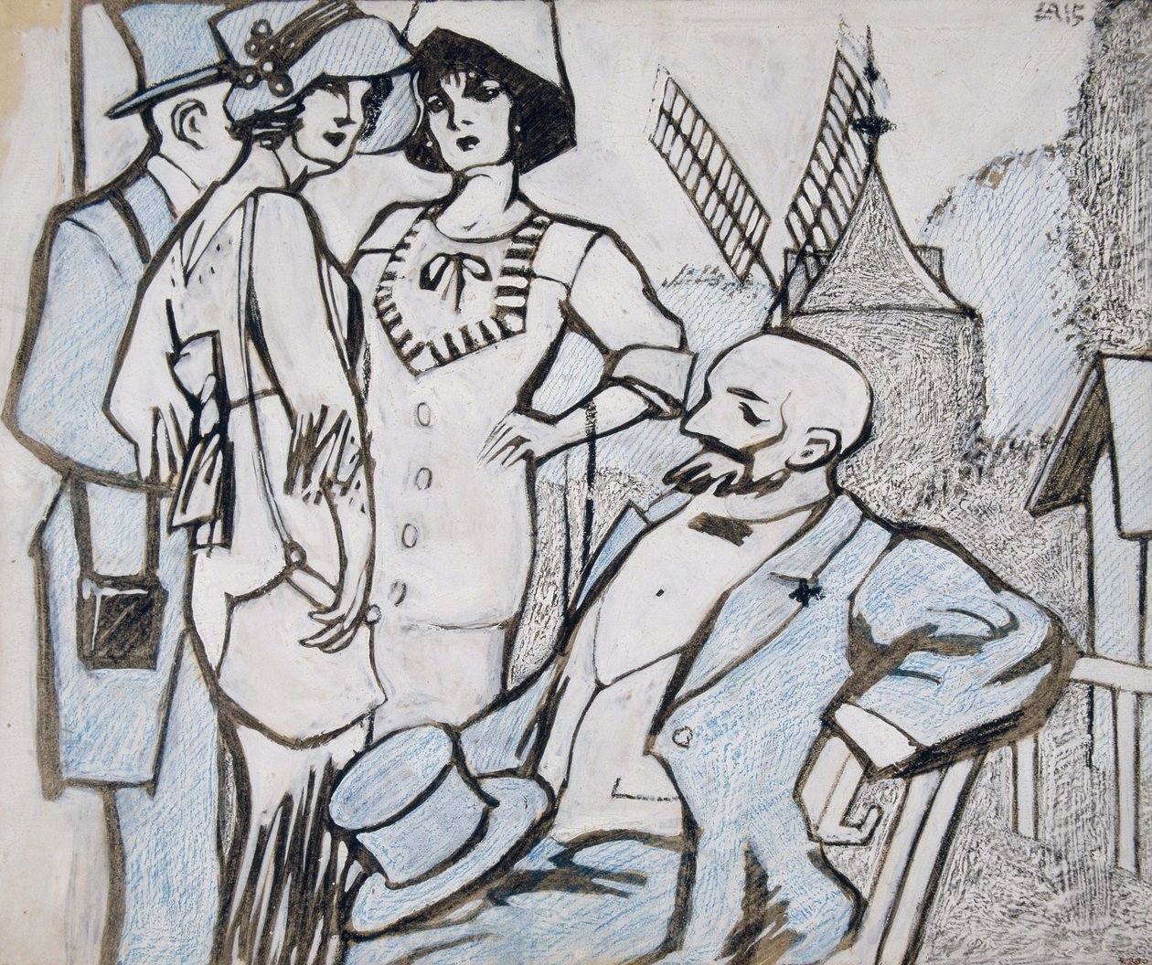 Na wyścigach Longchamps autorstwa Juan Gris