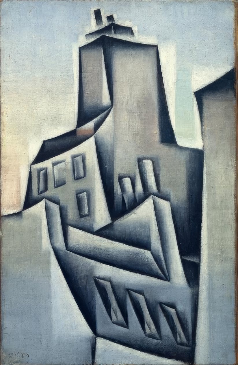 Domy w Paryżu autorstwa Juan Gris
