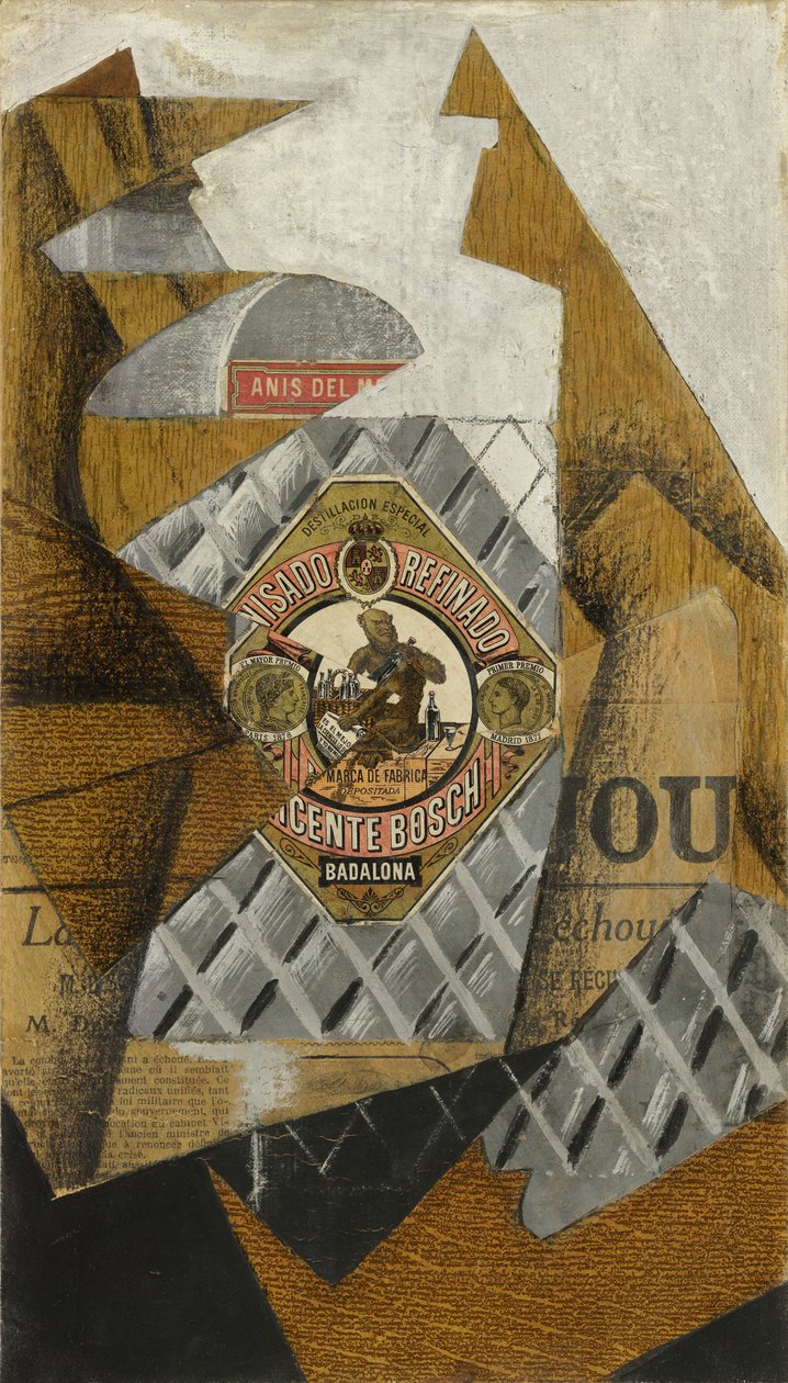 Butelka anyżu autorstwa Juan Gris