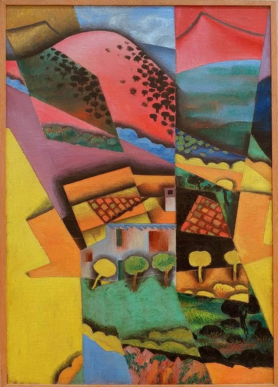 Krajobraz w Ceret autorstwa Juan Gris