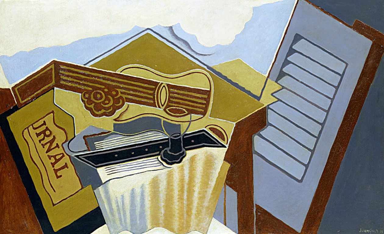 Martwa natura z białą chmurą autorstwa Juan Gris