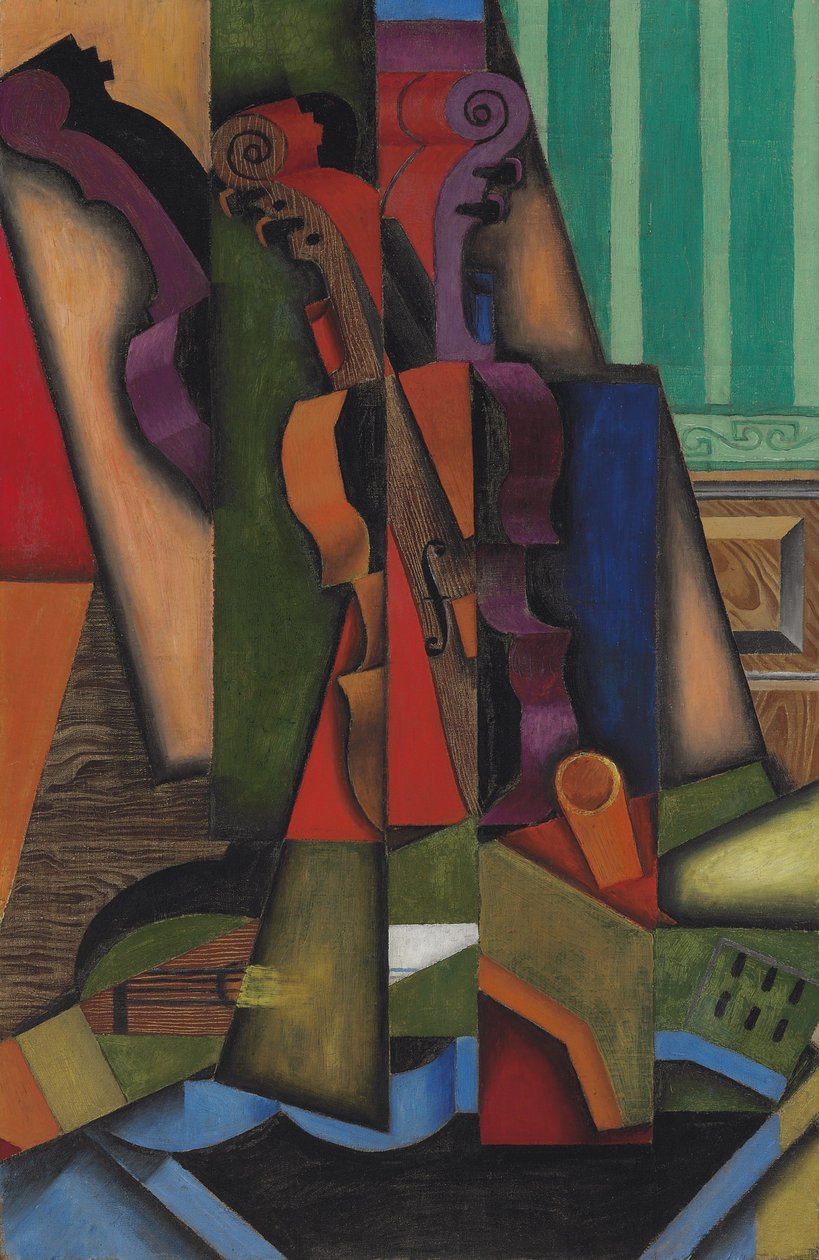 Gitara i Skrzypce, 1913 autorstwa Juan Gris