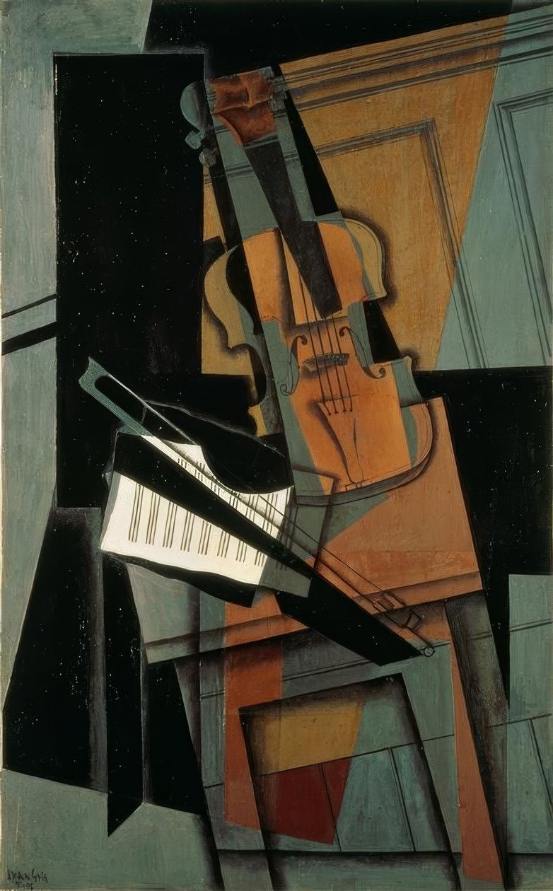 Skrzypce autorstwa Juan Gris