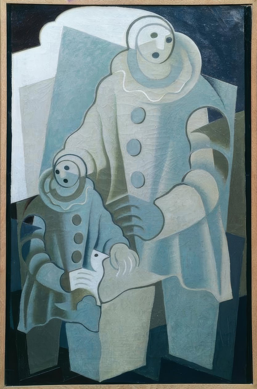 Dwa Pierroty autorstwa Juan Gris