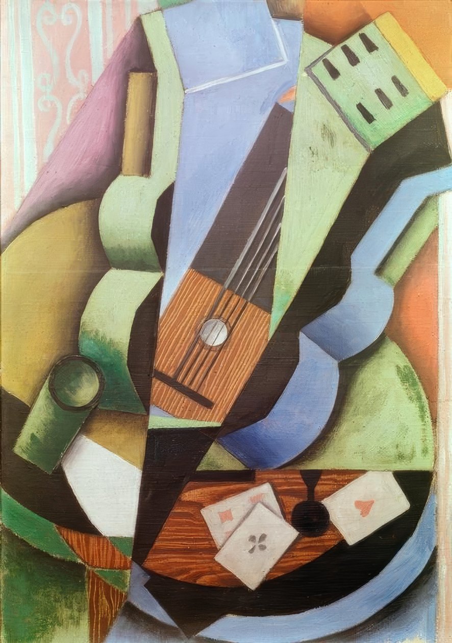 Trzy karty autorstwa Juan Gris