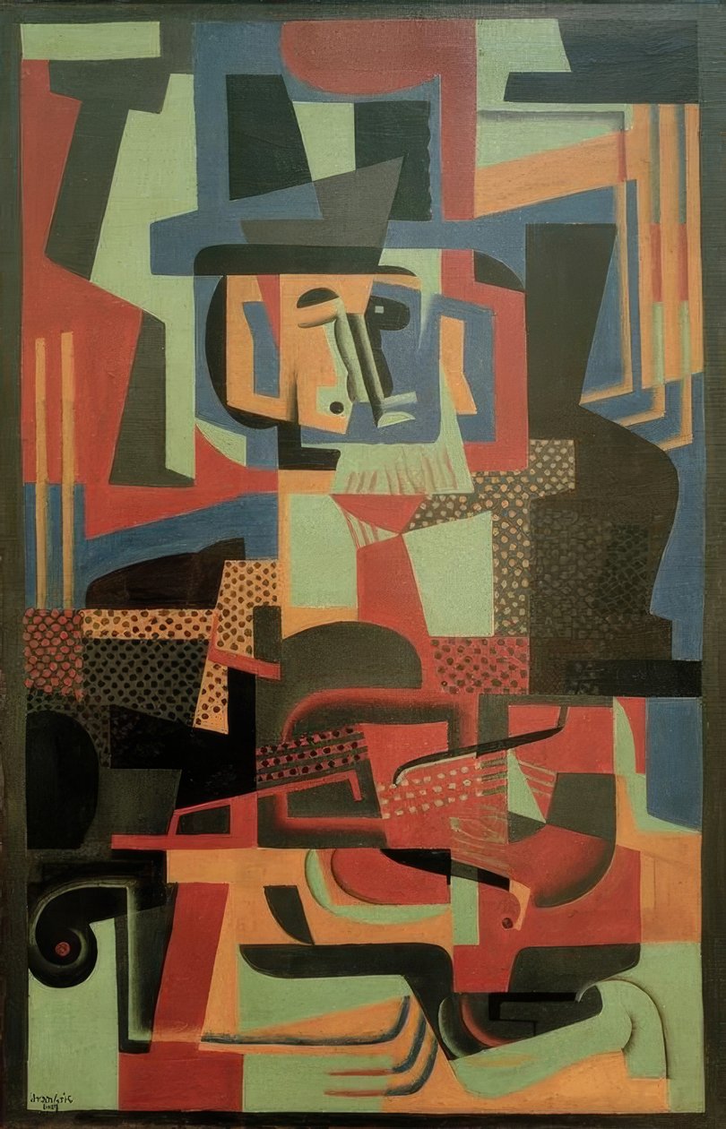 Człowiek ze skrzypcami autorstwa Juan Gris