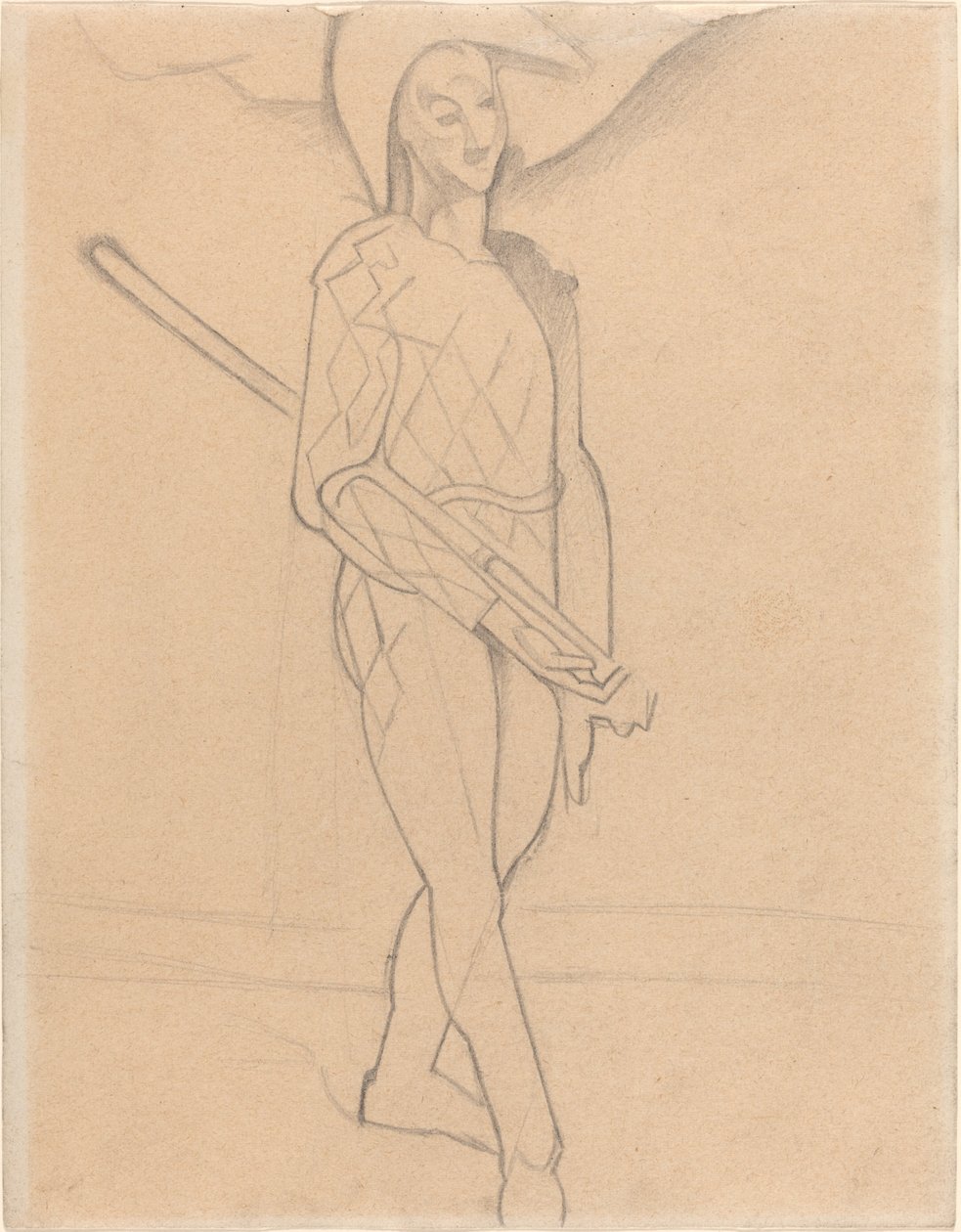 Arlekin autorstwa Juan Gris after Paul Cézanne