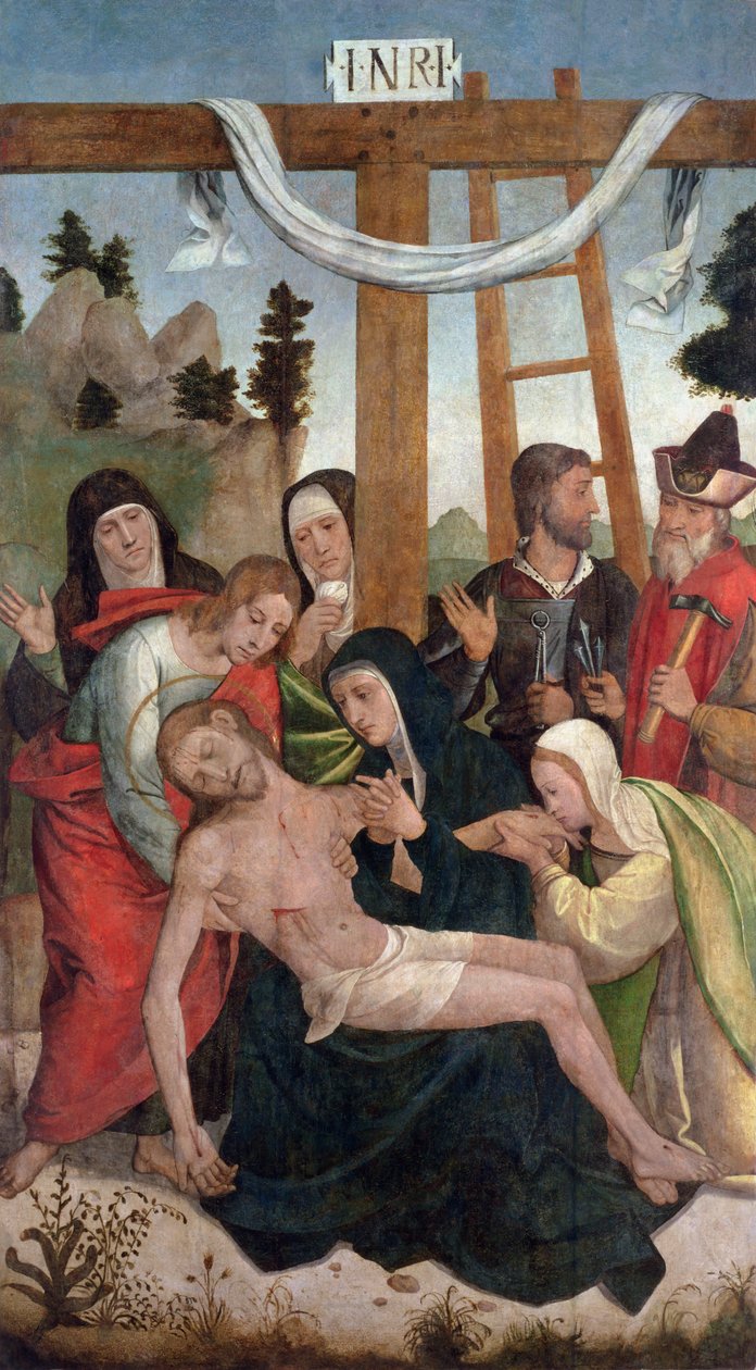 Osadzanie (panel) autorstwa Juan de Borgoña