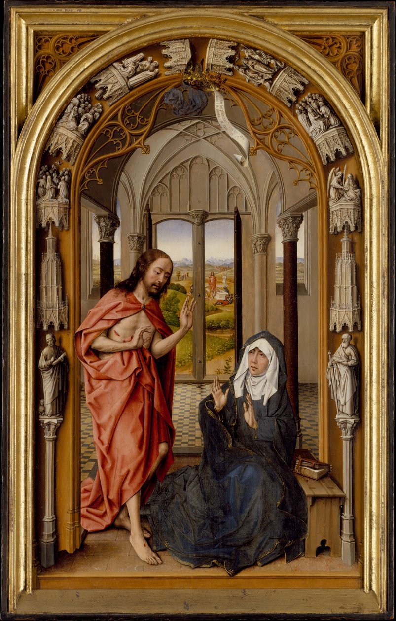 Chrystus ukazujący się swojej Matce, c.1496 autorstwa Juan de Flandes