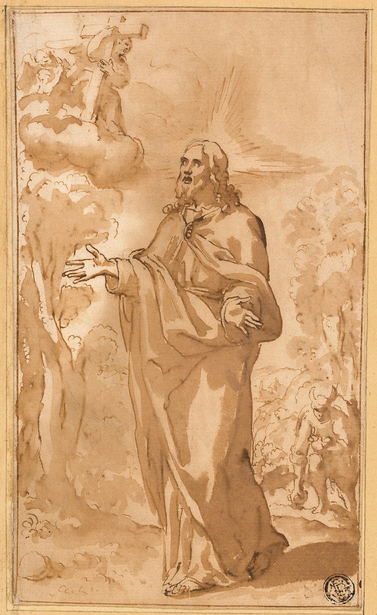 Chrystus na pustyni autorstwa Juan del Castillo
