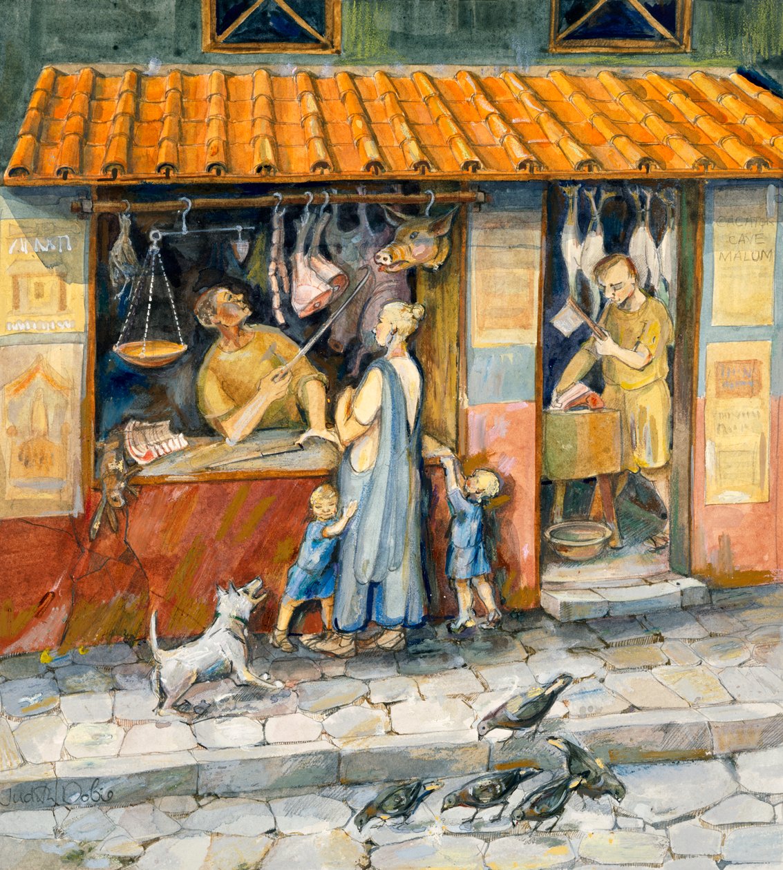 W sklepie mięsnym autorstwa Judith Dobie