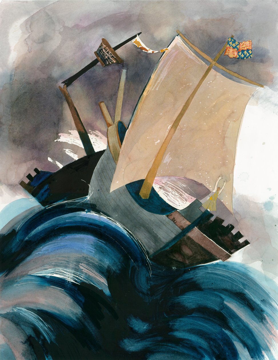 Bitwa pod Winchelsea, 1350 2010. autorstwa Judith Dobie