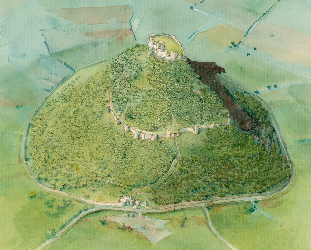 Zamek Beeston, c2010 autorstwa Judith Dobie