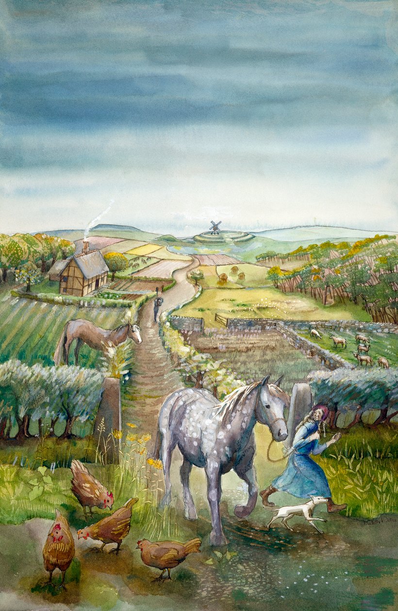 Krajobraz wiejski, ok. XVII w., ok. 1990-2010 autorstwa Judith Dobie
