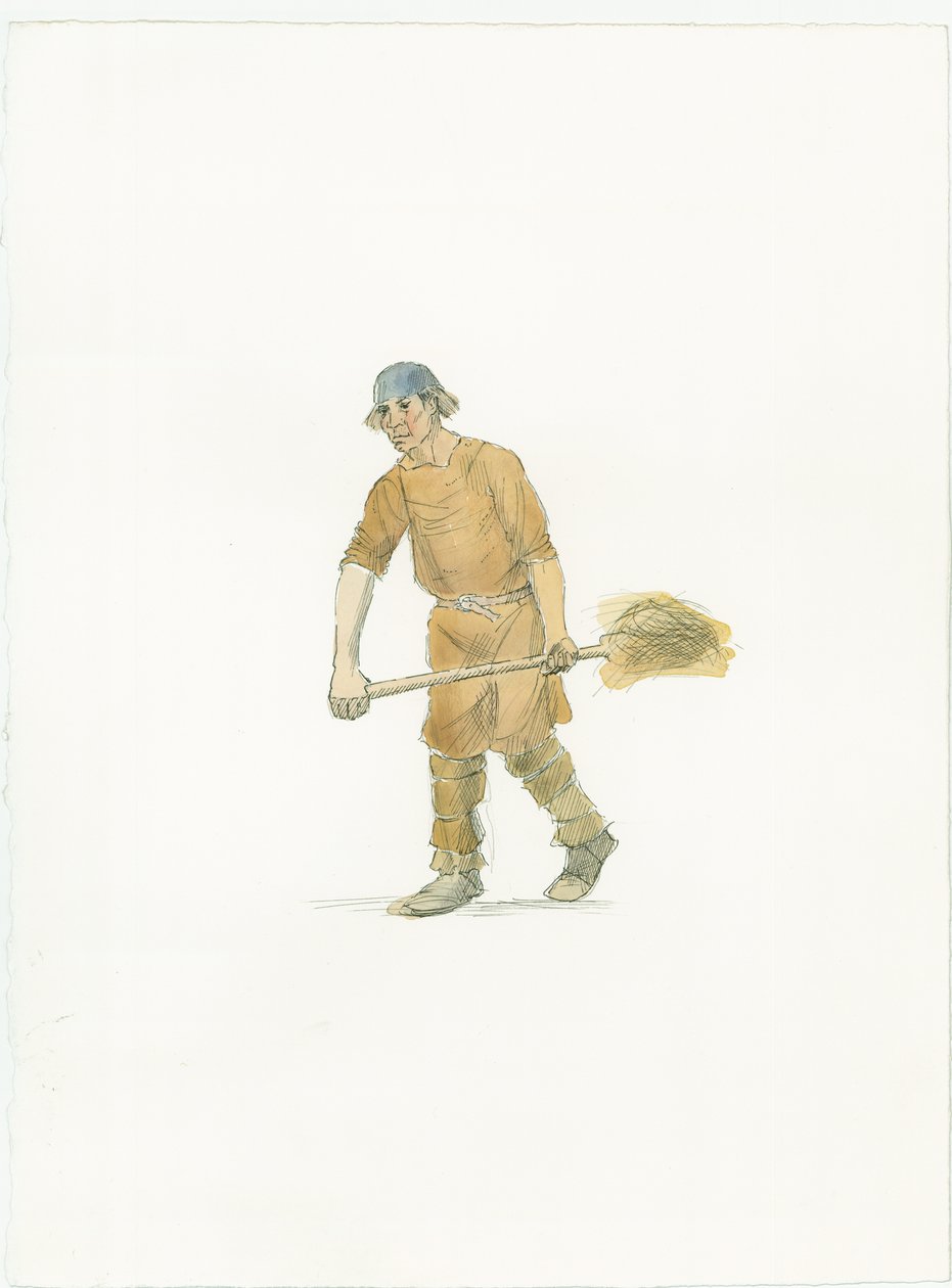 Saksoński rolnik, ok. 1066 2015 r. autorstwa Judith Dobie