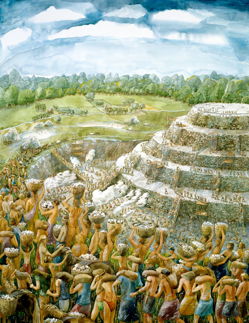 Silbury Hill, c2400BC, c1990-2010 autorstwa Judith Dobie