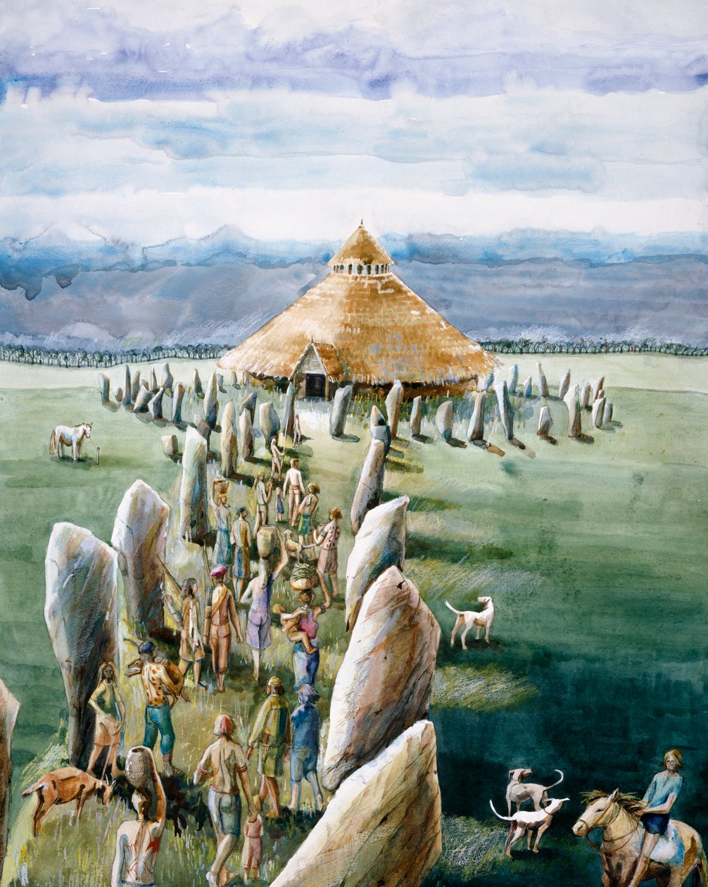 Sanktuarium, Avebury, 3. tysiąclecie pne, ok. 1990-2010 autorstwa Judith Dobie