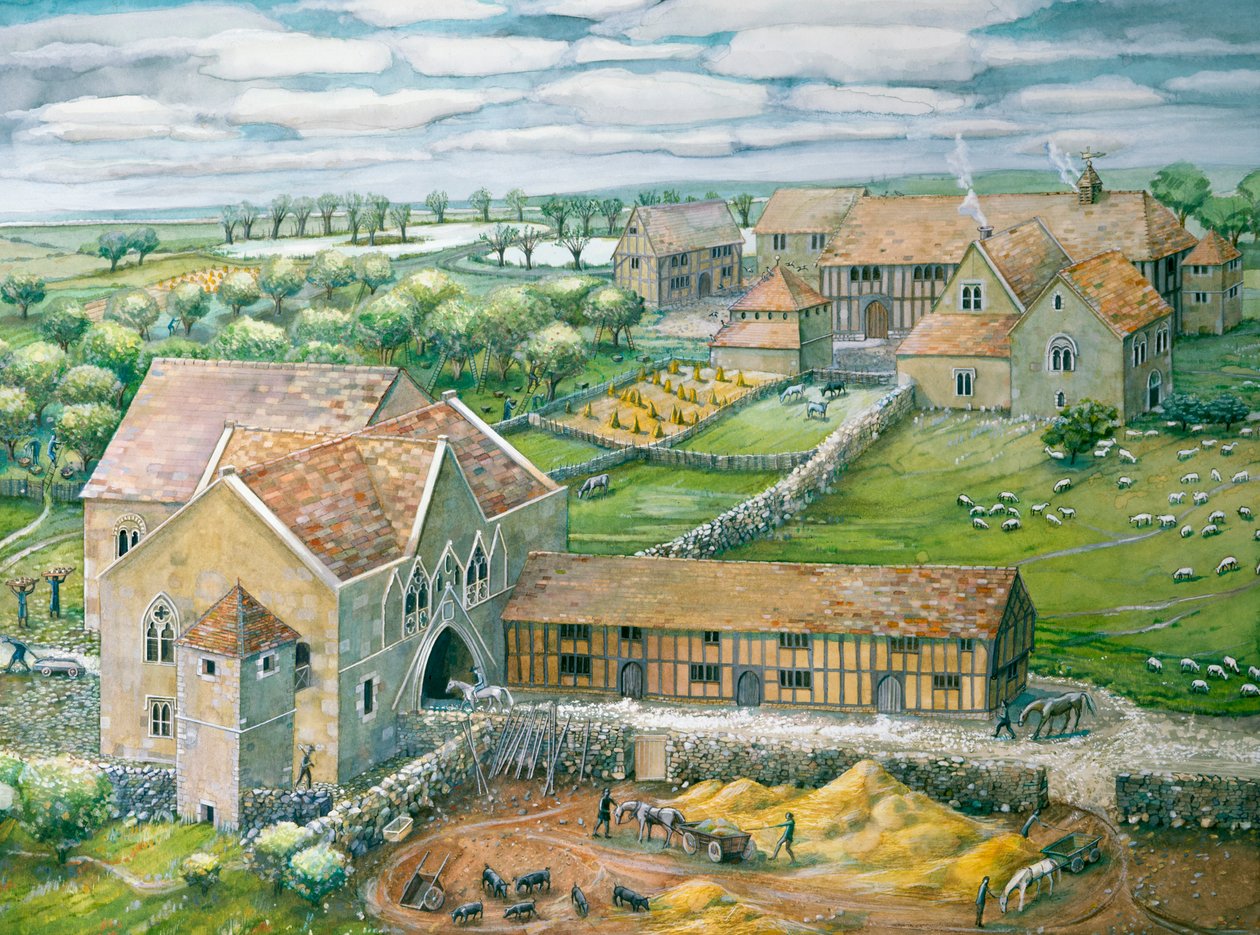 Klasztor Thornholme, Humberside, 2006 autorstwa Judith Dobie