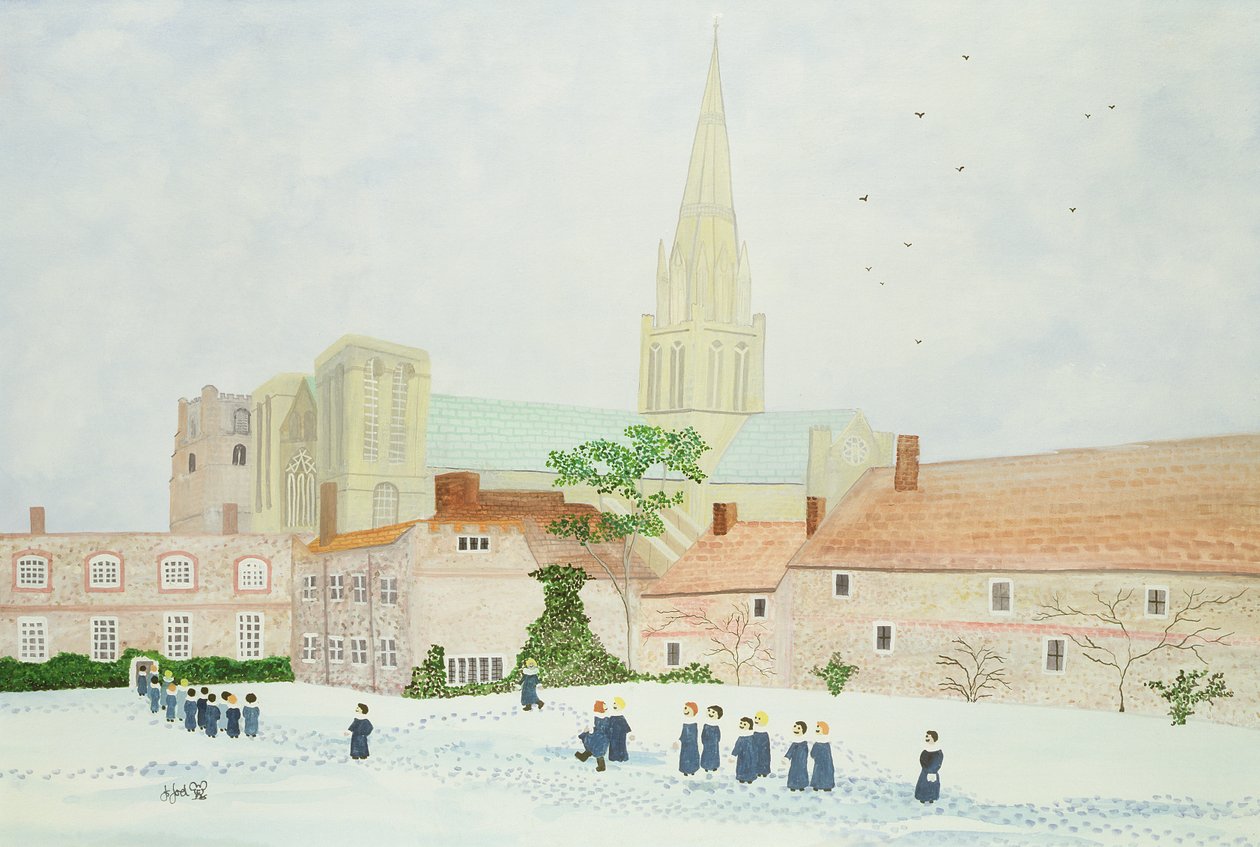 Katedra Chichester i chór wizytowy autorstwa Judy Joel