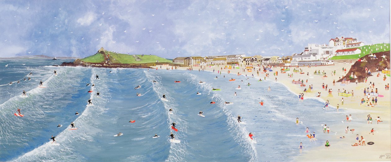 Surfowanie w Porthmeor autorstwa Judy Joel