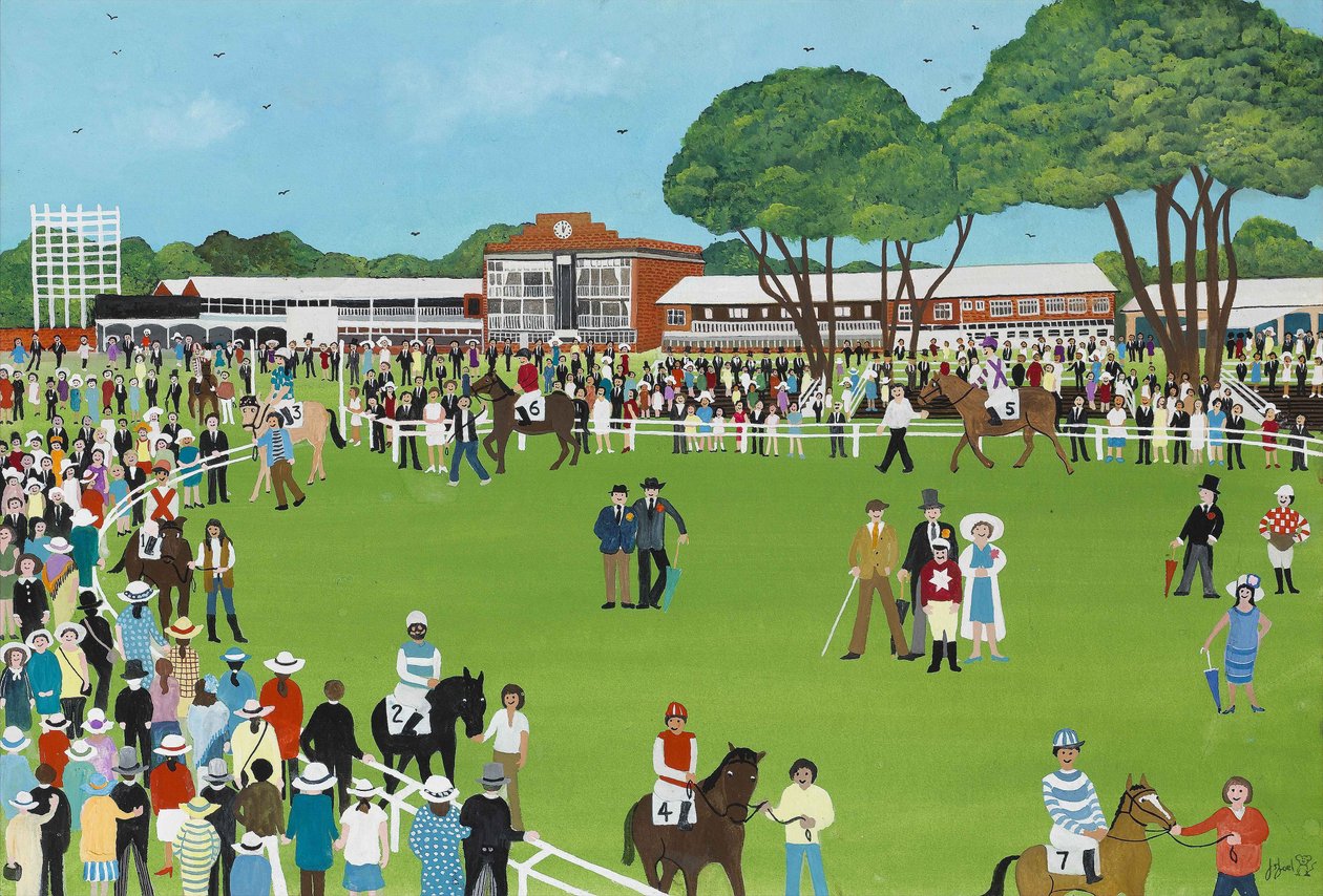 Ascot, 2009 (Gwasz na papierze) autorstwa Judy Joel