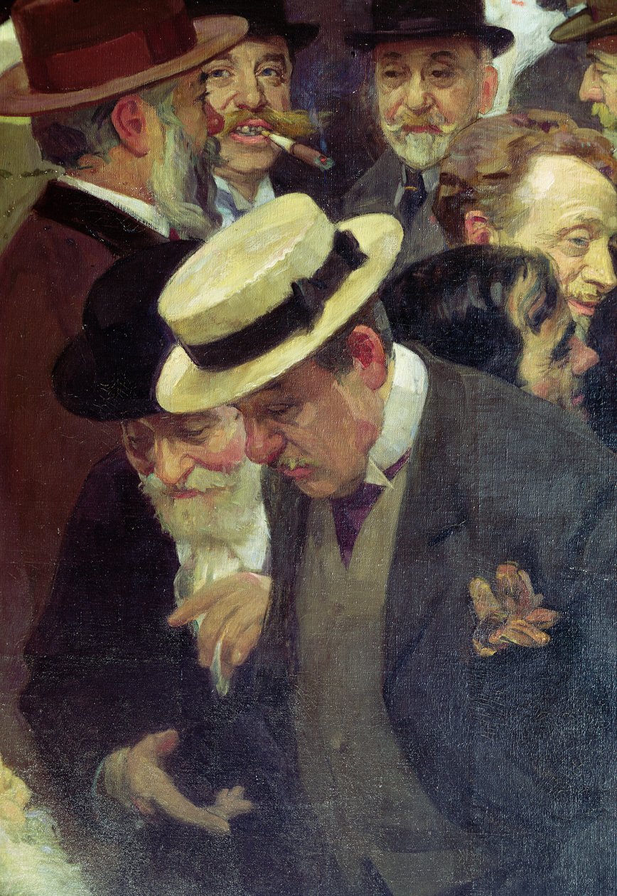 Piątek w Salonie Artystów Francuskich (detal), 1911 autorstwa Jules Alexandre Gruen or Grun