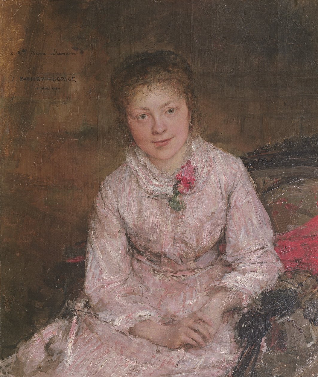 Portret młodej kobiety autorstwa Jules Bastien Lepage