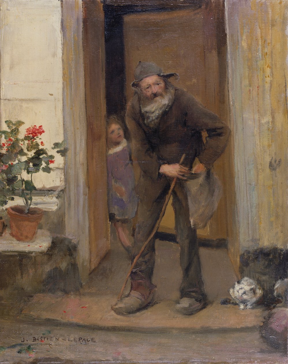 Żebrak, 1881 autorstwa Jules Bastien Lepage