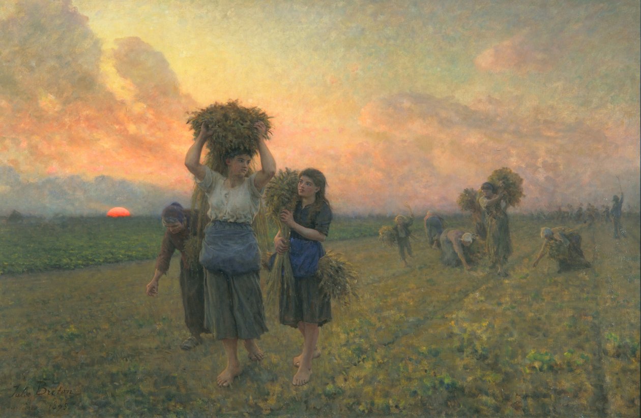 Ostatnie pokłosie, 1895 autorstwa Jules Breton