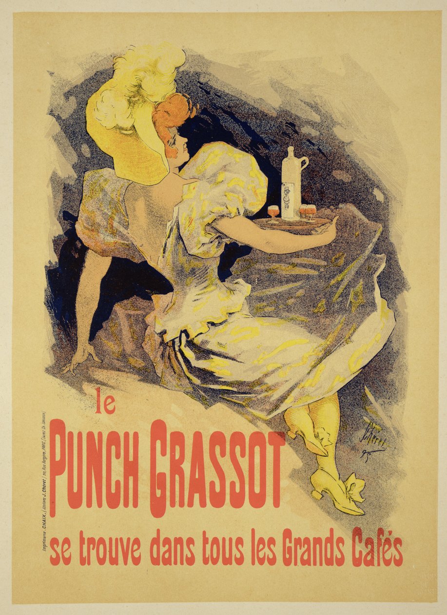 Reprodukcja plakatu reklamującego „Punch Grassot”, 1895 autorstwa Jules Cheret