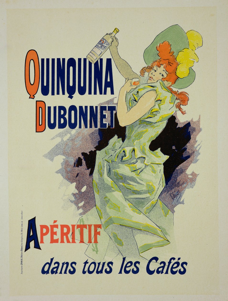Reprodukcja plakatu reklamującego „Quinquina Dubonnet”, 1895 (zob. 130236) autorstwa Jules Cheret