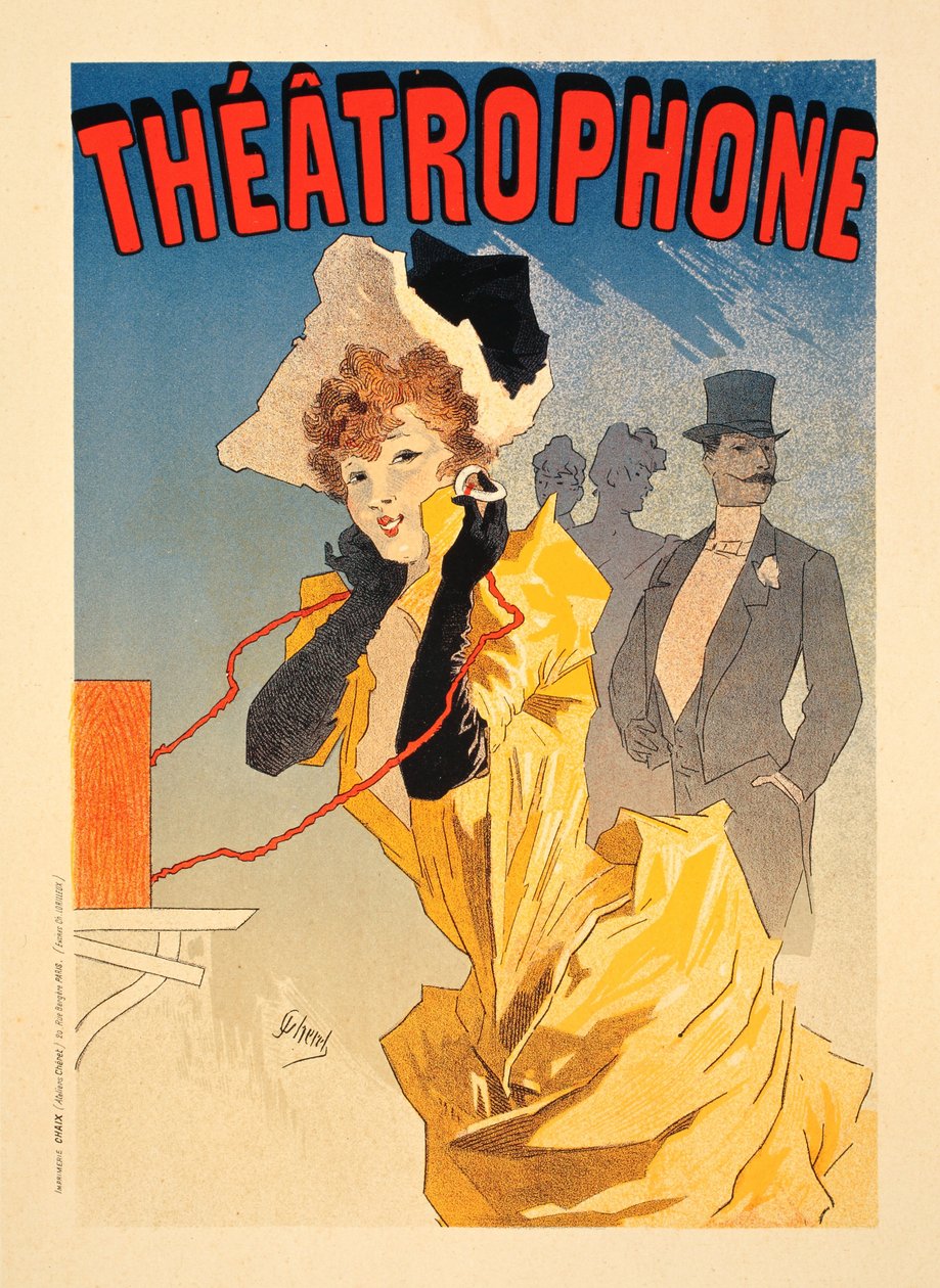 Teatrofon, 1890 autorstwa Jules Cheret