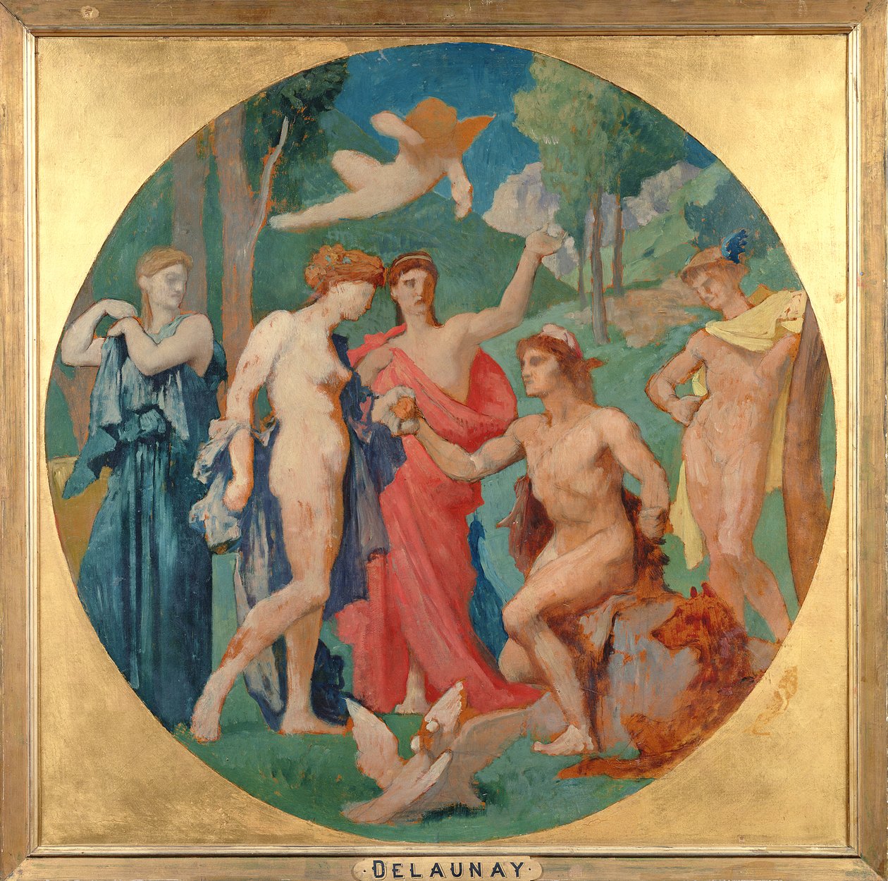 Wyrok Paryża autorstwa Jules Elie Delaunay