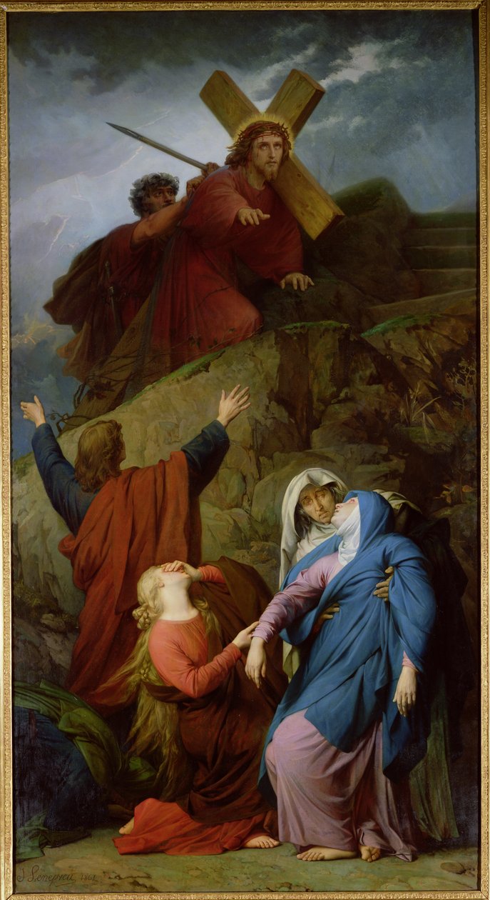 Dziewica Kalwarii, 1861 autorstwa Jules Eugene Lenepveu