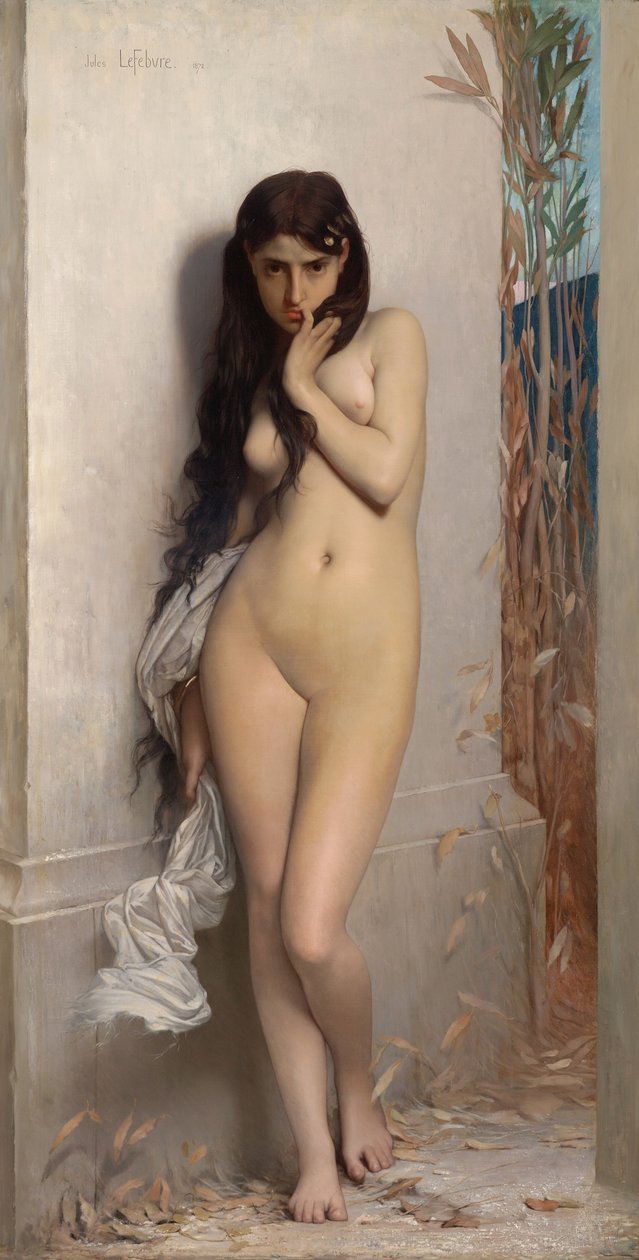 La Cigarra (National Gallery of Victoria, Melbourne, 1872. Óleo sobre lienzo, 186,7 x 123,8 cm).jpg autorstwa Jules Joseph Lefebvre