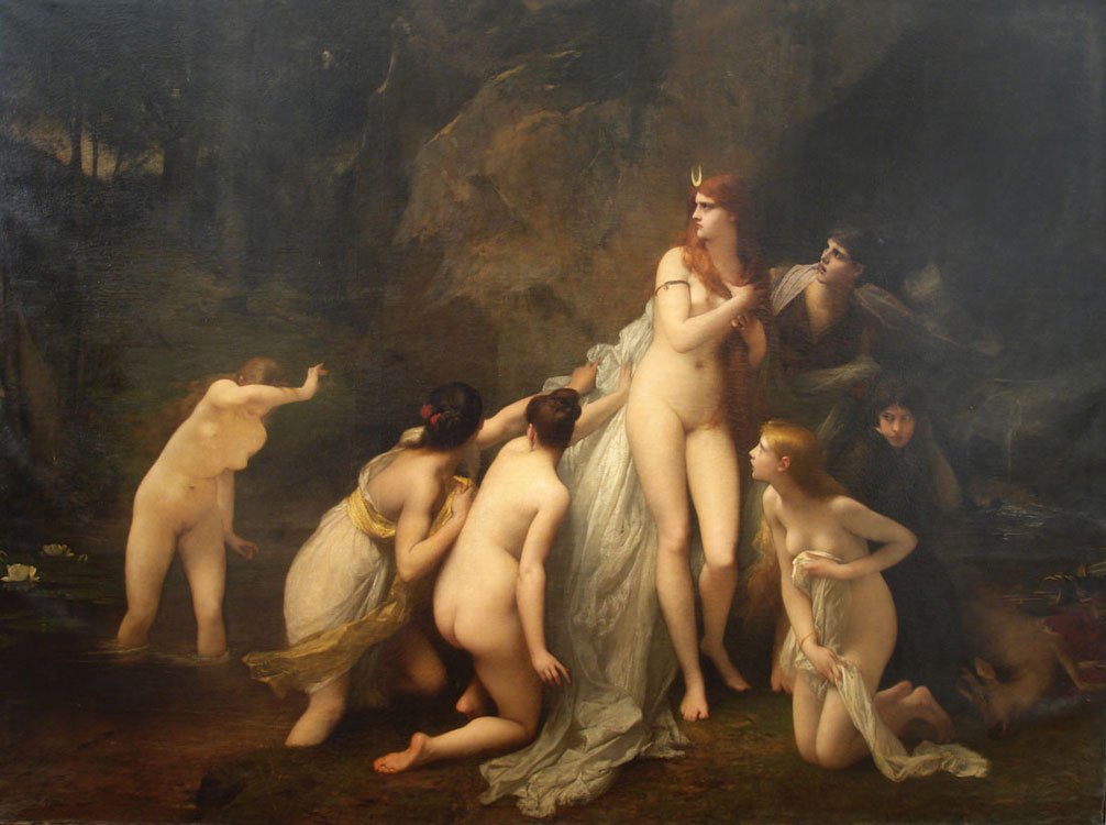 Diana zaskoczona autorstwa Jules Joseph Lefebvre
