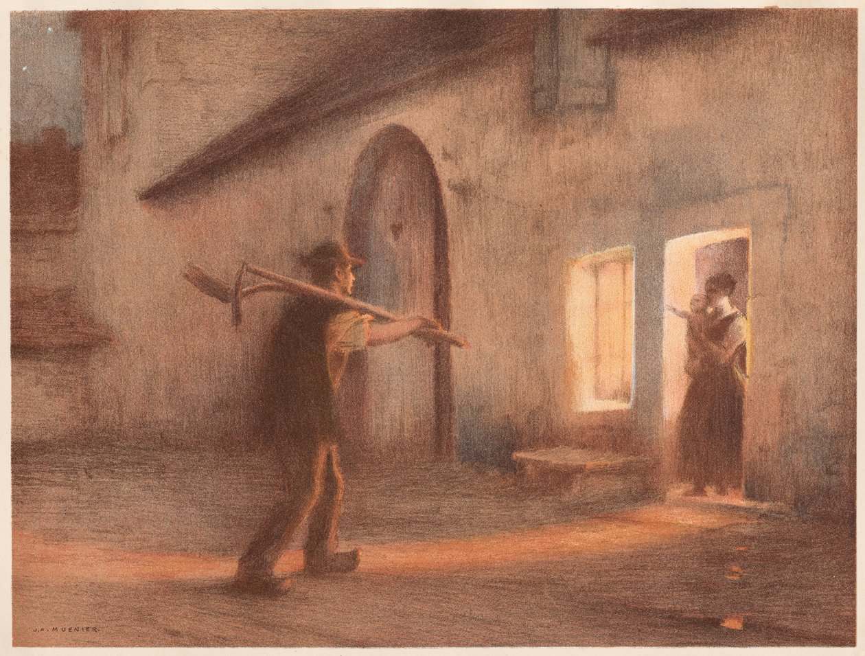 Powrót z pól, 1898-1899. autorstwa Jules Alexis Muenier