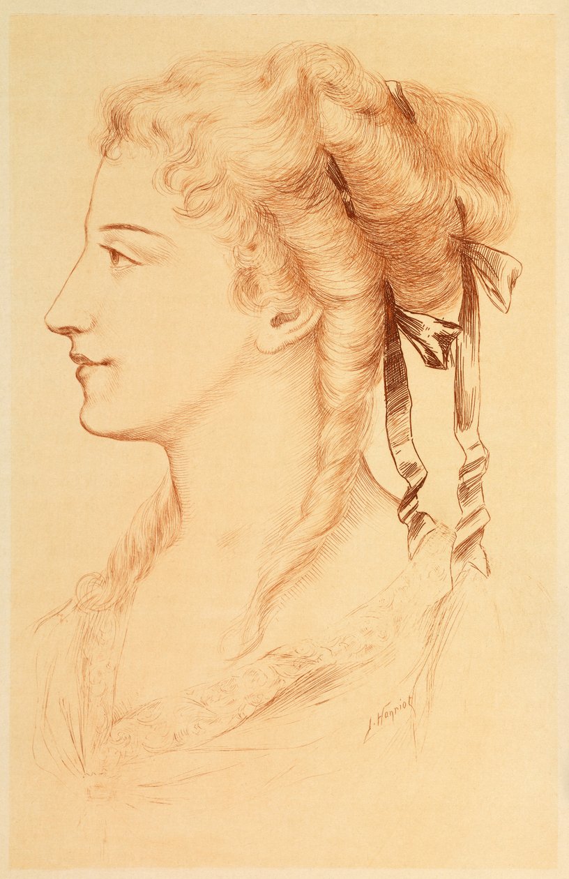 Portret Armande Bejart autorstwa Jules Armand Hanriot
